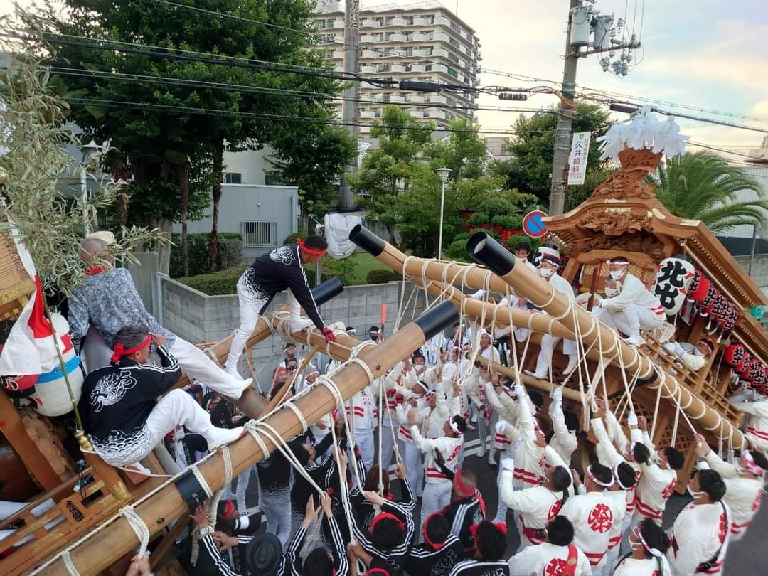 尼崎 貴布禰神社 夏祭り だんじり 山合わせ