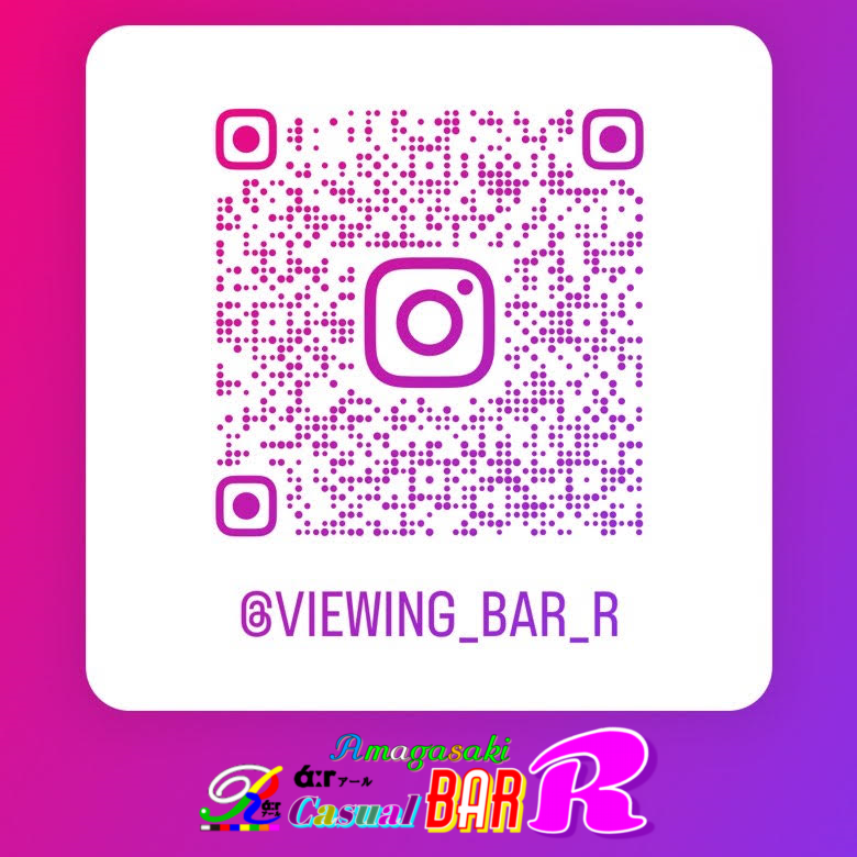 Instagram QRコード 阪神尼崎 BAR Ｒάːr アール